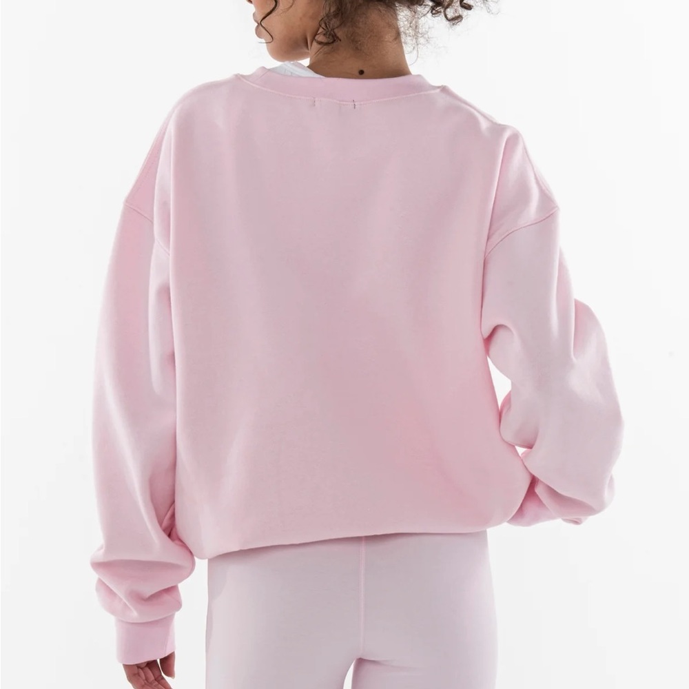 The Bar Varsity Tucked Sweatshirt Blush Pink Limited Edition Size Large - Picture 3 of 5